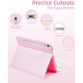 thumbnail image 3 of Magnetic Keyboard Mouse Combo Case with RGB Backlight Keypad & Pen Slot for Samsung Tab S9 11", S9 FE 10.9", S10 Lite, S10 FE 5G,Pink, 3 of 9