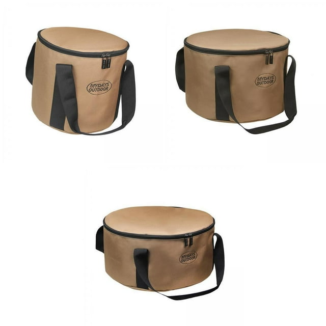 3 Bolsas de Almacenamiento para Macetas de Camping de Tela Oxford con Asas de Material Duradero. Sunnimix Estuche de transporte para artículos varios