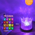 thumbnail image 2 of YSTIANN Northern Light Lamp, Ocean Wave Projector with 16 Color Changing Modes, Bluetooth APP & Remote Control for Bedroom, Party, Gaming Room, and Office Decor (Crown) WJ94-3435, 2 of 6