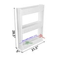 thumbnail image 5 of Modern Home Narrow Sliding Storage Organizer Rack - Laundry/Bathroom/Kitchen Portable Storage Shelves, 5 of 6