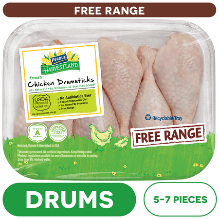 Perdue Harvestland, Free Range, Fresh Chicken Drumstick, 1.5-2.25 lb. Tray