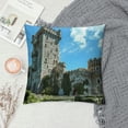 thumbnail image 2 of Orinice Castle Towers Sky Graphic Decorative Cushion Throw Pillow Cover for Home Couch Living Room Bed Sofa Aesthetic Decor 1PC 24x24in, 2 of 5