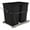 Black, variant on Rev-A-Shelf RV-18KD-18C S Double 35 Quart Pullout Waste Containers, Black
