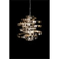 thumbnail image 3 of Michael Amini Hemispheres 8-Light Modern Chandelier - Silver, 3 of 4
