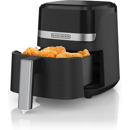 2QT Air Fryer, Crispy Fried, Fat-free, Can Be Baked, Dehydrated and Kept Warm, Digital Touch Screen and Automatic Shut-off Function