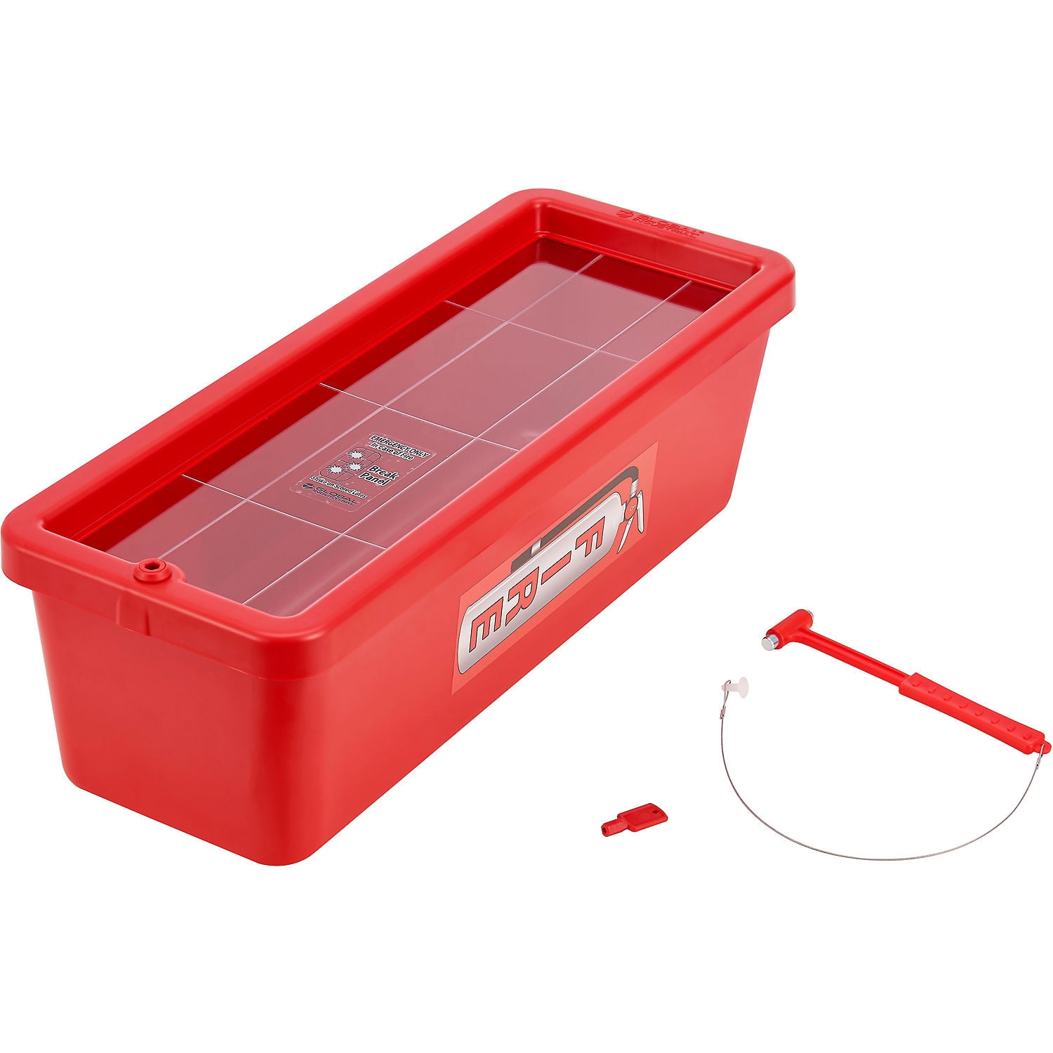 Global Industrial Plastic Fire Extinguisher Cabinet Fits 10 lbs. Red