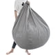thumbnail image 5 of Sillón puff sin relleno, puf gigante relleno, sofá cama, puf de lino grueso con flocado, asiento otomano, puf, muebles de salón, 5 of 5