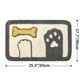 thumbnail image 3 of 1pc Cute Cat Paw Fish Non-Slip Bath Mat - Soft and Absorbent Premium Bath Rug for Bathroom Floor, Sink, Bathtub, and Shower Room, 3 of 4
