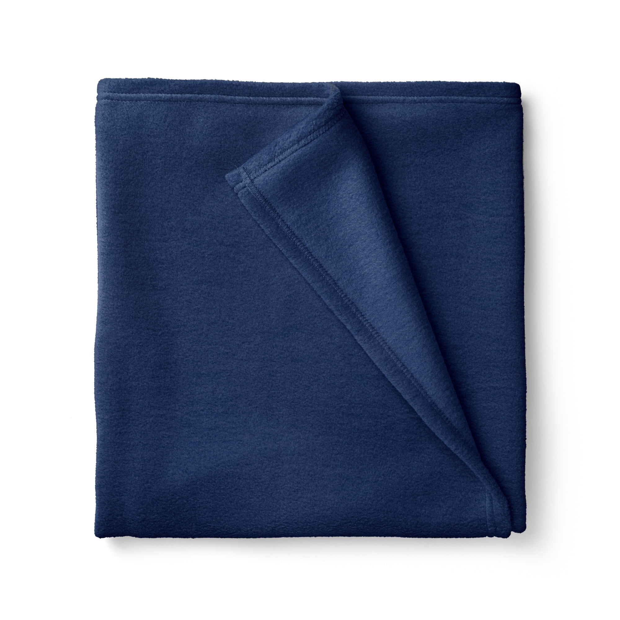 (2 pack) Mainstays 1.5 Yards 100% Polyester Lux Anti-pill Fleece Solids, Navy, 60" Wide for Crafts