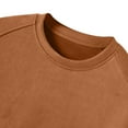 thumbnail image 6 of BVnarty Mens Summer T-Shirt Tops Short Sleeve Shirts Thin Breathable Loose Fashion Round Neck Solid Color Brown XL, 6 of 8