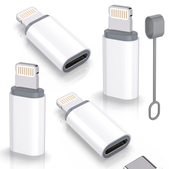 Adaptador USB-C a Lightning Thousover, carga rápida de 27 W, 4 unidades