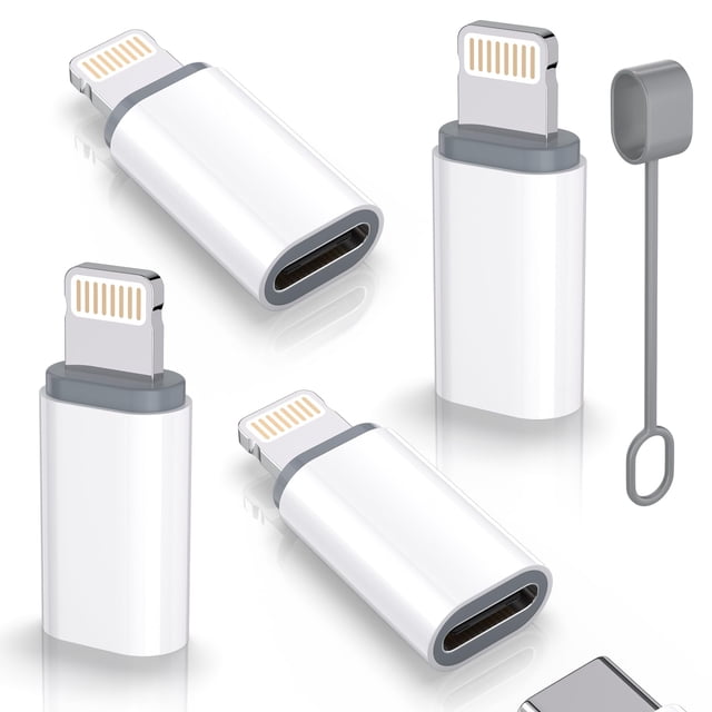 Adaptador USB-C a Lightning Thousover, carga rápida de 27 W, 4 unidades