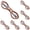 Rose Gold, variant on SLUOHZXI 1 PCS Folding Scissors, Portable Travel Scissor, Gift for Men Glasses Shaped Mini Shear Telescopic Cutter, Anti Rust Stainless Steel Scissors for Fishing Sewing Home Office (Gold)