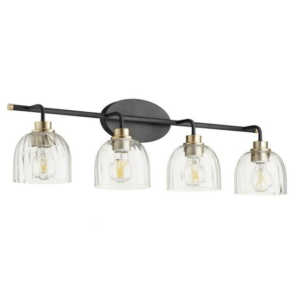 4 Light Bathroom Light Fixture in Soft Contemporary Style 32.5 inches Wide By 9.25 inches High Bailey Street Home 183-Bel-4350837