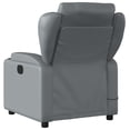 thumbnail image 2 of vidaXL Fauteuil Inclinable de Massage en Similicuir Gris, 2 of 5