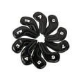thumbnail image 1 of pitrice 10Pcs PU Golf Iron Covers Set Golf Club Head Cover Training Equipment Sticky, 1 of 5