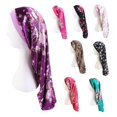 thumbnail image 2 of Bonnet de Nuit avec Bande Élastique, Extra Large, Polyester Imprimé Floral, Dreadlock Bouclé, pour Femmes, 2 of 10