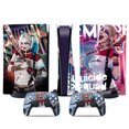 thumbnail image 1 of PS5 optical drive version sticker, cool PS5 skin, controller handle,for PS5 console and controller,DC cartoon,Halle5, 1 of 5
