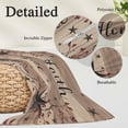 thumbnail image 3 of Farmhouse Star Brown Throw Pillow Covers, Retro Branches Berry Wooden Grain Soft Breathable Pillow Cases with Invisible Zipper for Sleeping, Small Pillowcases for Couch Bed Sofa Chair 16x24 Inches, 3 of 9