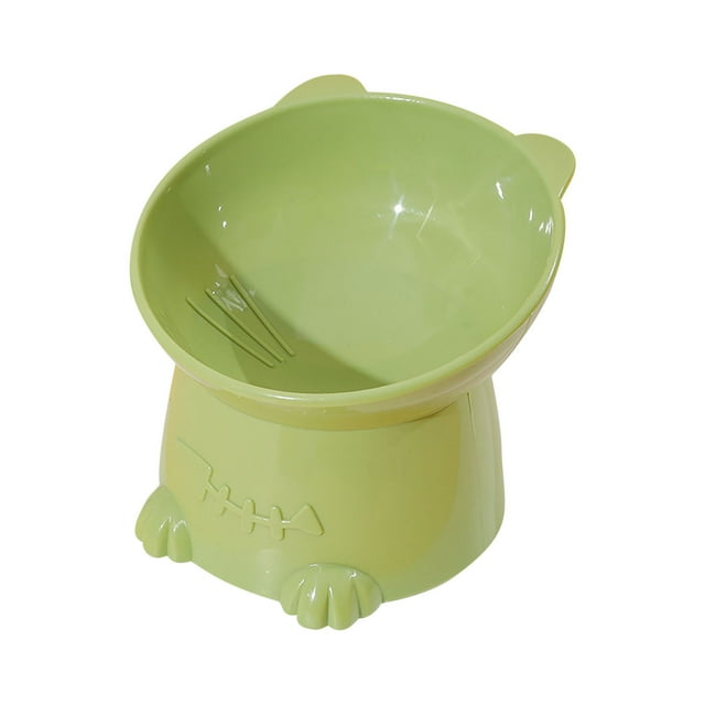 Comederos elevados para gatos de interior, extra anchos e inclinados 15°. Ideal para gatitos, gatos y perros pequeños. Alimento apto para bigotes, antivómitos y protector de la columna vertebral. Ver