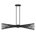 thumbnail image 2 of Longfellow 6-Light Linear Chandelier in Matte Black, 2 of 6