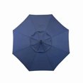thumbnail image 4 of Four Seasons Courtyard 9’ Patio Market LED Umbrella with Steel Pole, Navy, 4 of 9
