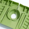 thumbnail image 6 of Faucet Rack, Kitchen Sink Silicone Water Pad, Plastic Drain Mat, Multifunctional Household Basin Protector, for Dishes and Utensils, Green, by FAJHHA, 6 of 8