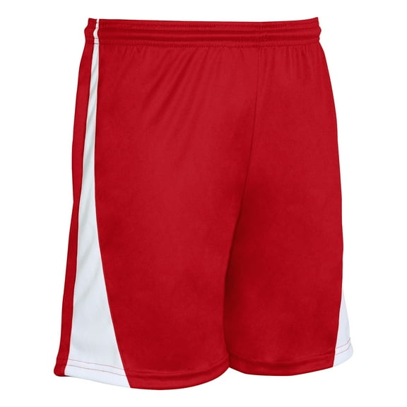 Champro Adult Sweeper Soccer Shorts Scarlet White Small