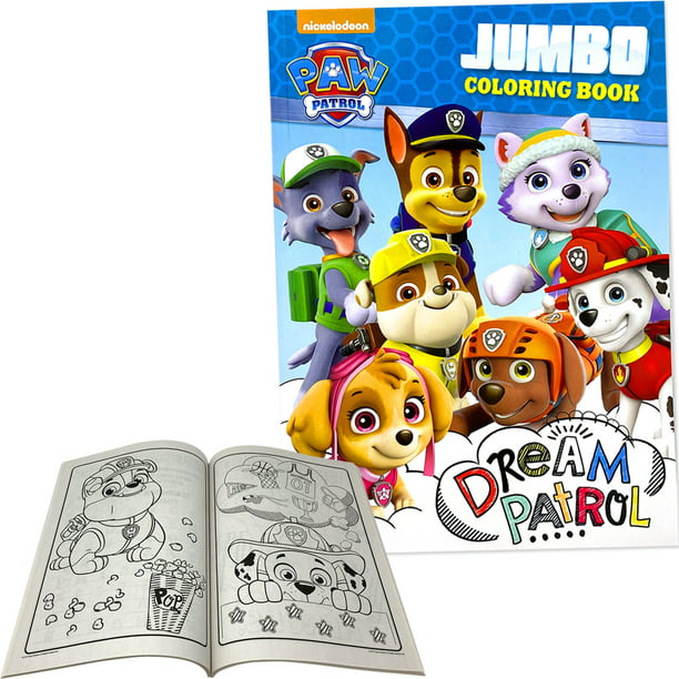 paw patrol coloring book  activity game books for kids