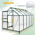 thumbnail image 4 of EAGLE PEAK 6 Ft. W x 10 Ft. D x 7 Ft. H Outdoor Walk-in Hobby Greenhouse, 4 of 10