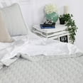 thumbnail image 4 of Southshore Fine Linens Oversized Quilt Bedding Set lightweight, bedspread 3-Piece, two matching shams, Light Grey, King / California King, 4 of 6