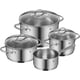 thumbnail image 1 of Set de ollas WMF Provence Plus de acero inoxidable para inducción, 53 cm, 1 of 9