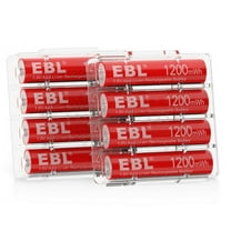 EBL 8x Rechargeable AAA Li-ion Batteries 1200mWh 1.5V Long Lasting Lithium Battery with Box