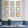thumbnail image 6 of 9Pcs Color Flower Wall Art Prints Retro Abstract Art Poster Decor Unframed Floral Drawing Posters Tulip Lily City Name Wall Art Prints for Gallery Room Aesthetic Living Room Bathroom Decor, 6 of 9