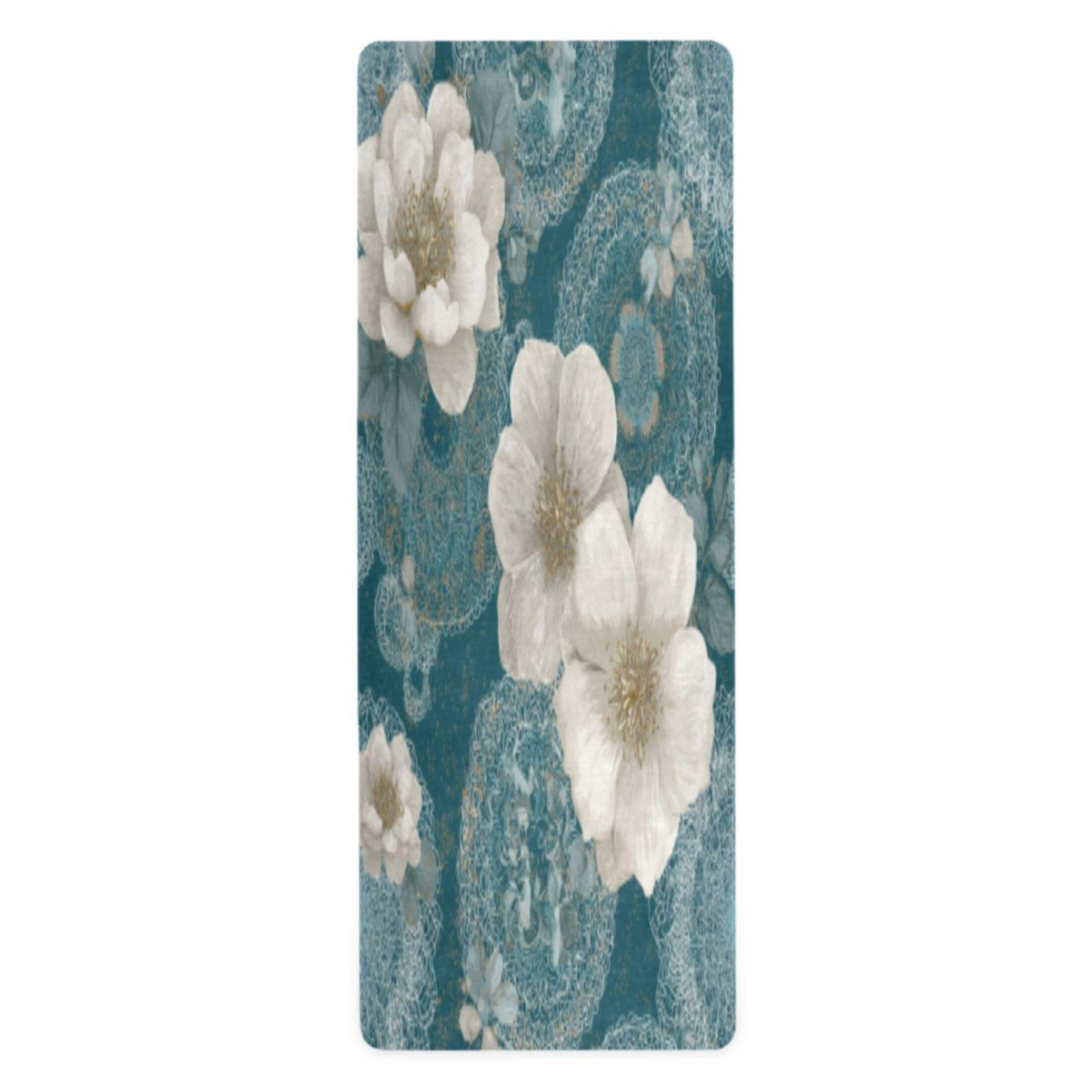 BZSMCE Yoga Mat Women Fitness Mat Soft Petal Serenity Pattern