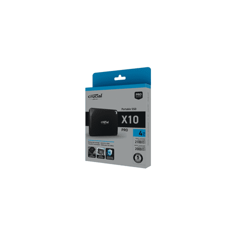 Crucial - X10 Pro 1TB USB-C External SSD - Black