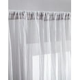 thumbnail image 3 of Crinkle Sheer Rod Pocket Curtains – 2 pack, Crinkled Texture, 3 of 3