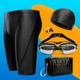 thumbnail image 2 of Traje de baño para Hombres NikouMX Conjunto de bañador y gorro de baño elástico Transpirable, 2 of 6