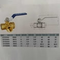 thumbnail image 2 of Leke Valves Three-way Ball Valve 1 Inch Ball Valve Copper Ball Valve For Water Oil Gas L-shaped Copper T Type Three-way, 2 of 10