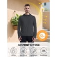 thumbnail image 6 of TRYSIL Men's UPF 50+ Sun Protection Hoodie Jacket Athletic Lightweight Full-Zip Long Sleeve Fishing Workout, 6 of 9