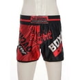 thumbnail image 3 of TiaoBug Kids Boys Fashion Printed Boxer Shorts Mid Waist Boxing Wrestling Training Hot Short Pants Red&Black XXS/120, 3 of 7