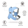 thumbnail image 3 of Exclusivo Mezcla Comfort Control Dog Harness with Leash and Poop Bags, No Pull X-Frame Adjustable Pet Harness for Small and Medium Dogs, Blue, M, 3 of 7