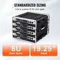 thumbnail image 3 of VEVOR 8U Rack Case Server Rack Cabinet 19 in Depth with ABS Construction Handle, 3 of 9