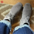 thumbnail image 4 of Minnetonka Women's Back-Zip Boot,GREY,8 M US, 4 of 7