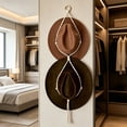 thumbnail image 3 of EGNMCR Home Decor, Room Decor, Wall Decor Boho Macrame Hat Hanger Wall Hat Rack With Tassel Hand Woven Cottons Hat Organizer For Cowboy Hats Fedoras Cotton thread hat stand, 3 of 5