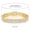 Gold three-row bracelet with figure-eight clasps, variant on 3mm Double-Row Cubic Zirconia Tennis Bracelet, Hip Hop Style Silver Plated Link Bracelet for Men and Women