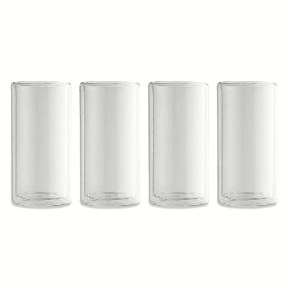 Thyme & Table 13oz Double Wall Clear Drinking Glass, Insulated