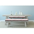 thumbnail image 2 of Flower Bench Pad, Cherry Blossoms Petal Plant Cartoon Children Sakura Floret Season, HR Foam Cushion with Decorative Fabric Cover, 45" x 15" x 2", Dried Rose White Green, by Ambesonne, 2 of 3