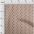 thumbnail image 2 of oneOone Popeline de Coton Sergé Brun Rose Tissu Matière de Robe Animal Tissu Imprimé Tissu au Mètre 56 Pouces de Large, 2 of 5