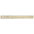 thumbnail image 3 of Charles Leonard Metal Edged Wood Ruler with Double Bevel 12 Inches Natural (77120), 3 of 3